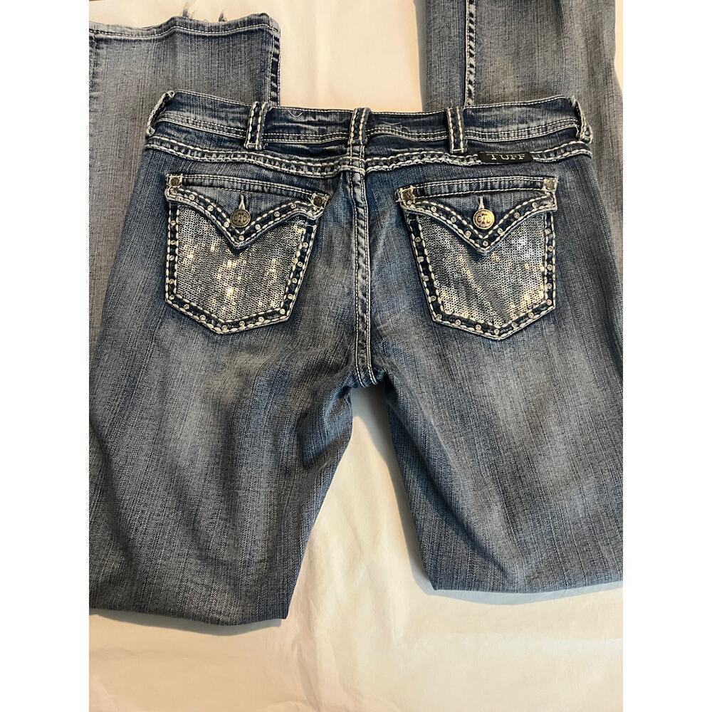 Cowgirl Tuff Jeans 30x33 Sequin Pocket Bootcut Western Denim